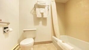 Hancock Michigan Hotel Queen Bathroom